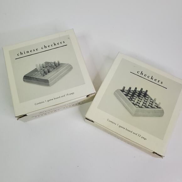 Pier 1 imports Chinese Checkers & Checkers Mini Travel Board Games - Picture 7 of 9